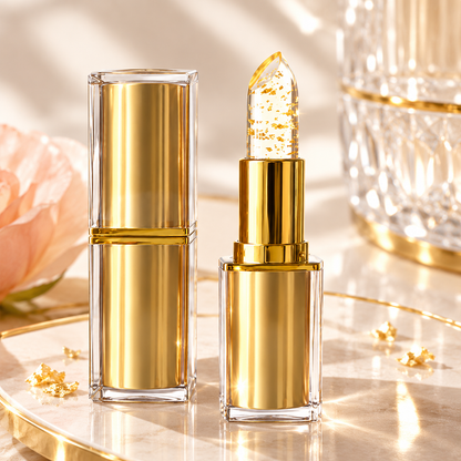 Crystal Color-Changing Lip Balm – Hydrating Jelly Lipstick with Natural Pink Glow